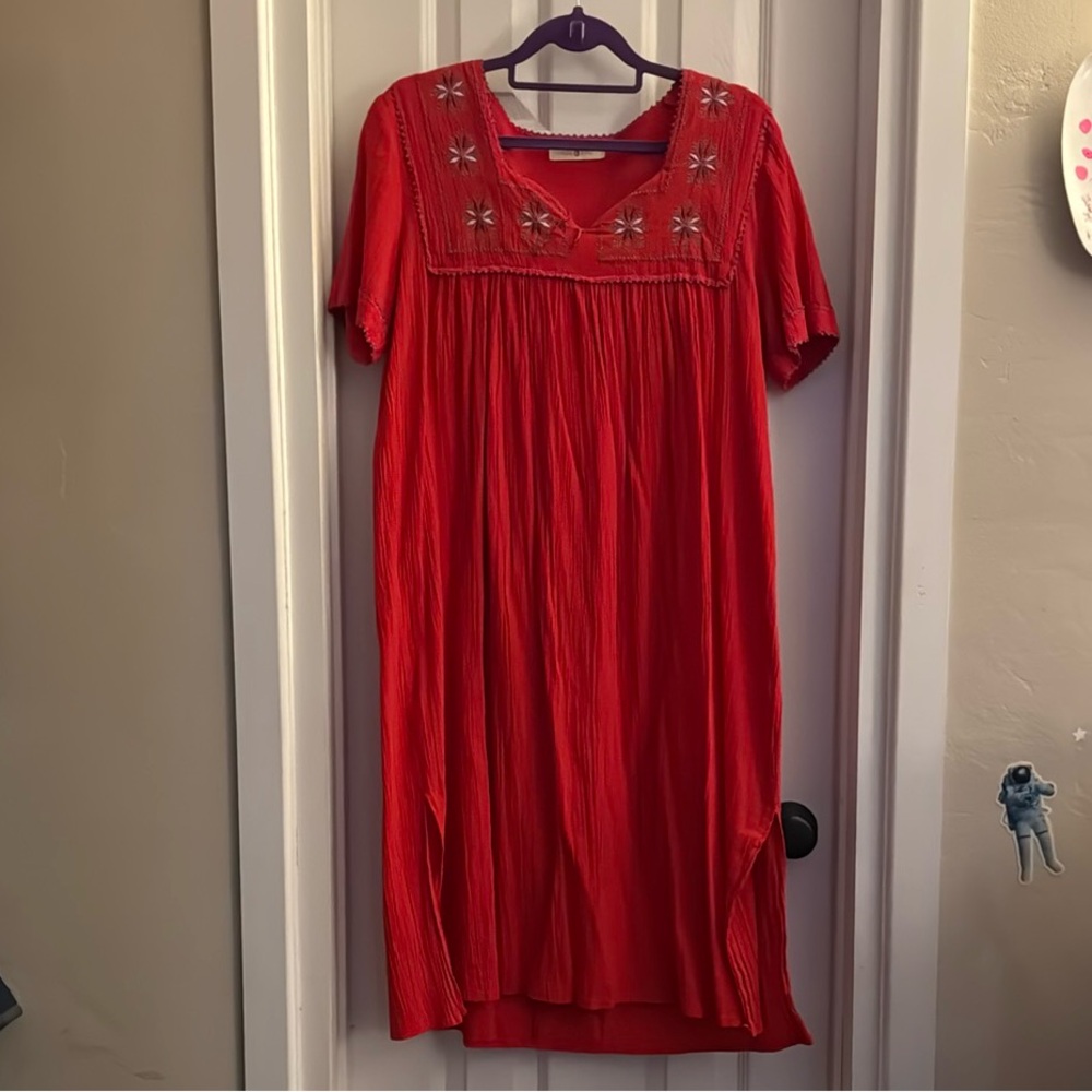 Oddbird Embroidered Kaftan Dress